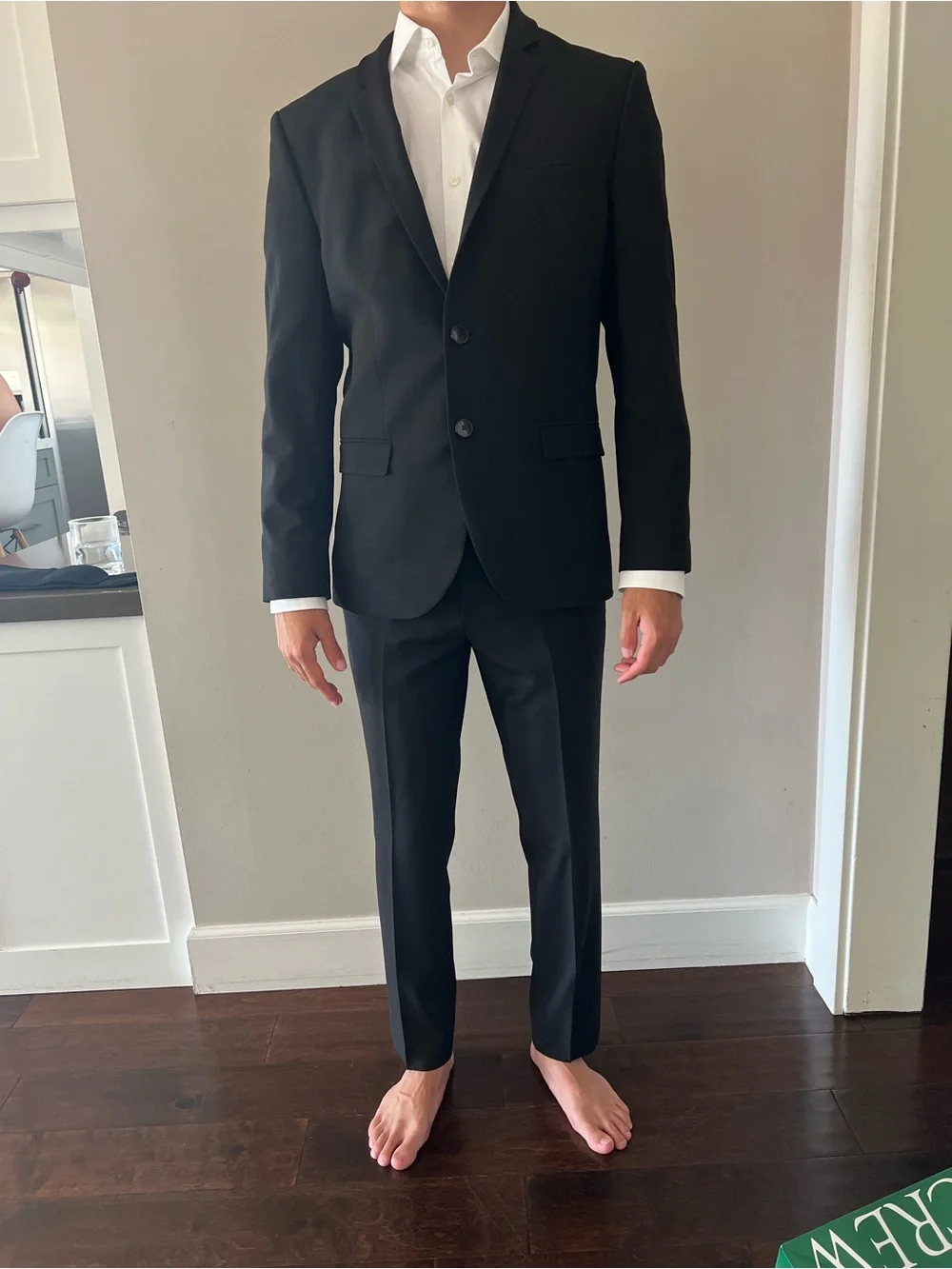 Hugo Boss Men's Black Two-Button Suit